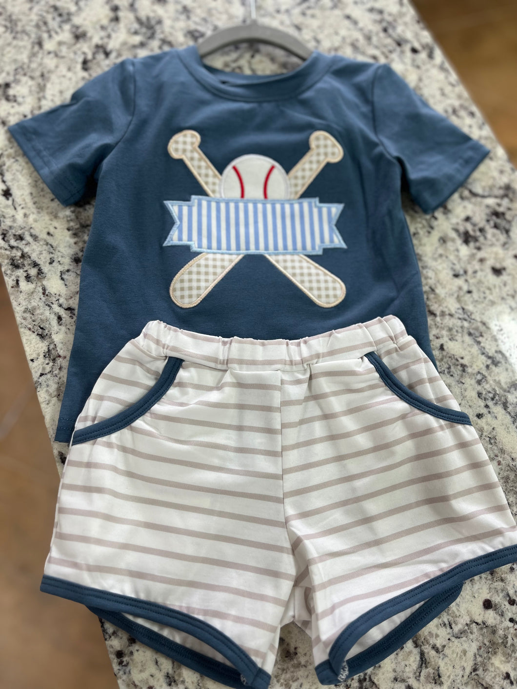 Baseball Boy Short Set